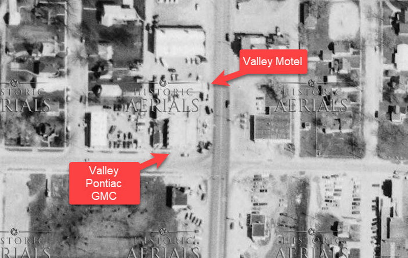 Valley Motel - 1966 Aerial (newer photo)